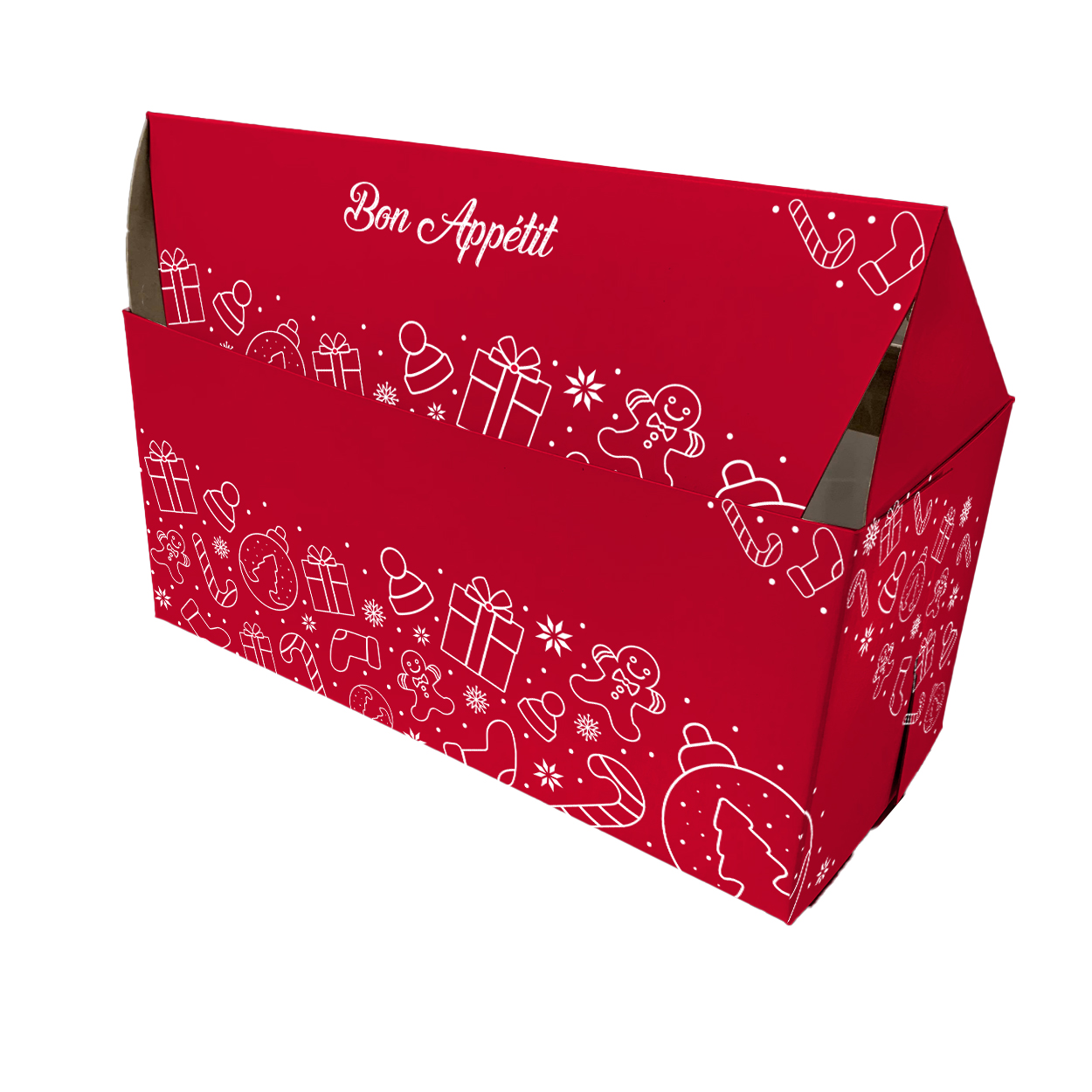 Vincent Sélection - LOG BOX 6X6X15'' PRINT, CELLO RED (100)